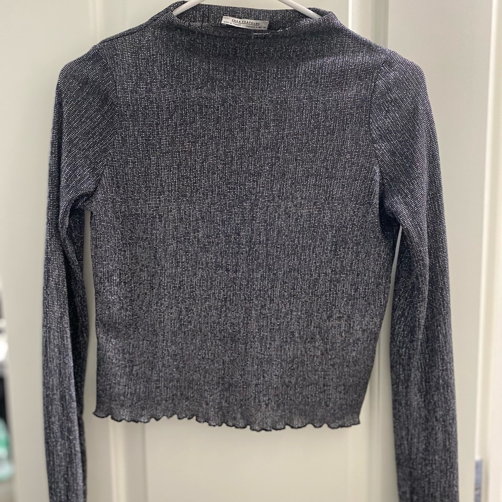 Zara metallic top ✨size L